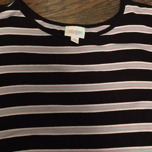 Lularoe XS Irma. Black,pink,blue very stretchy